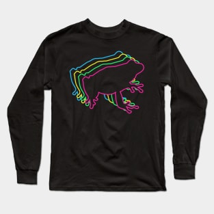 Frog 80s Neon Long Sleeve T-Shirt